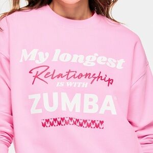 Zumba Love Oversized Pullover Sweatshirt